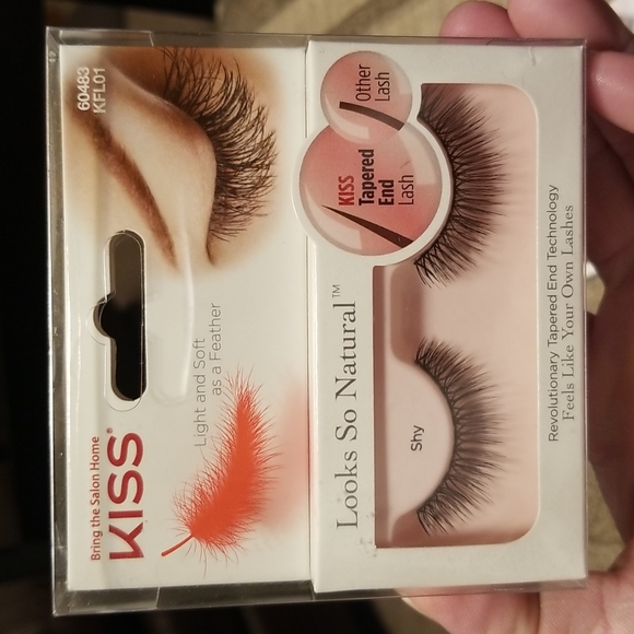 2 pairs eyelashes and lash adhesive. Never opened. KISS brand. - Picture 4 of 5